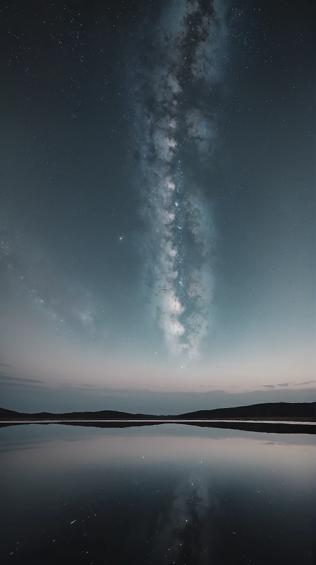 Stillness Between Stars: Milky Way above a still lake
